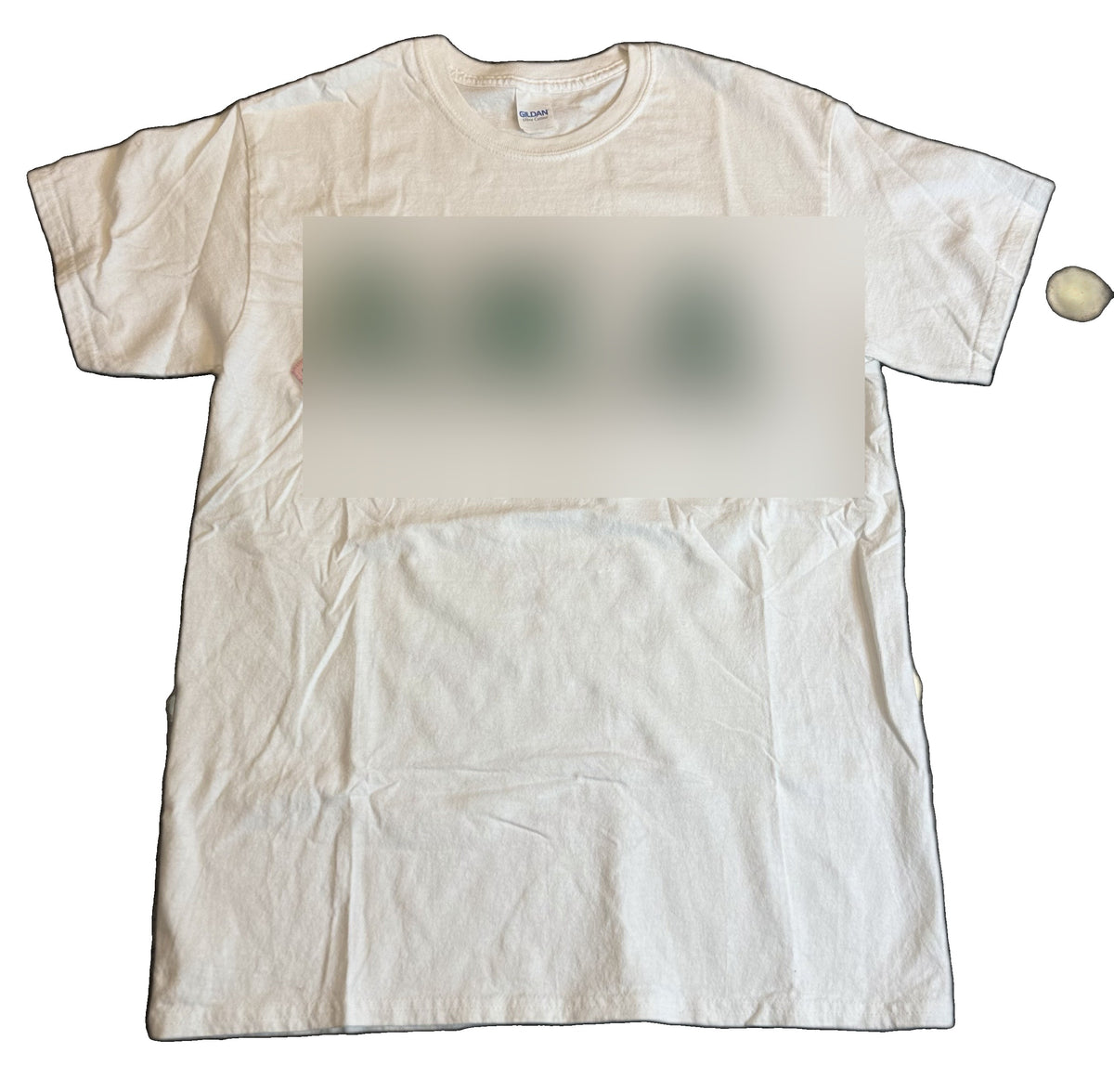 Pink & Green Letters Tee – White | Size L