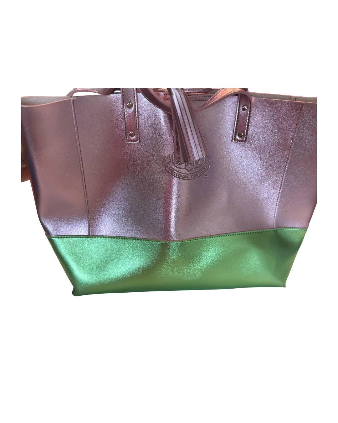 Pink & green AKA tote bag