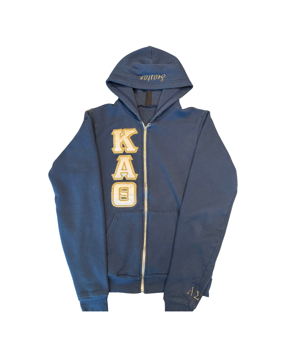 Kappa Alpha Theta Classic Zip Hoodie (Navy)