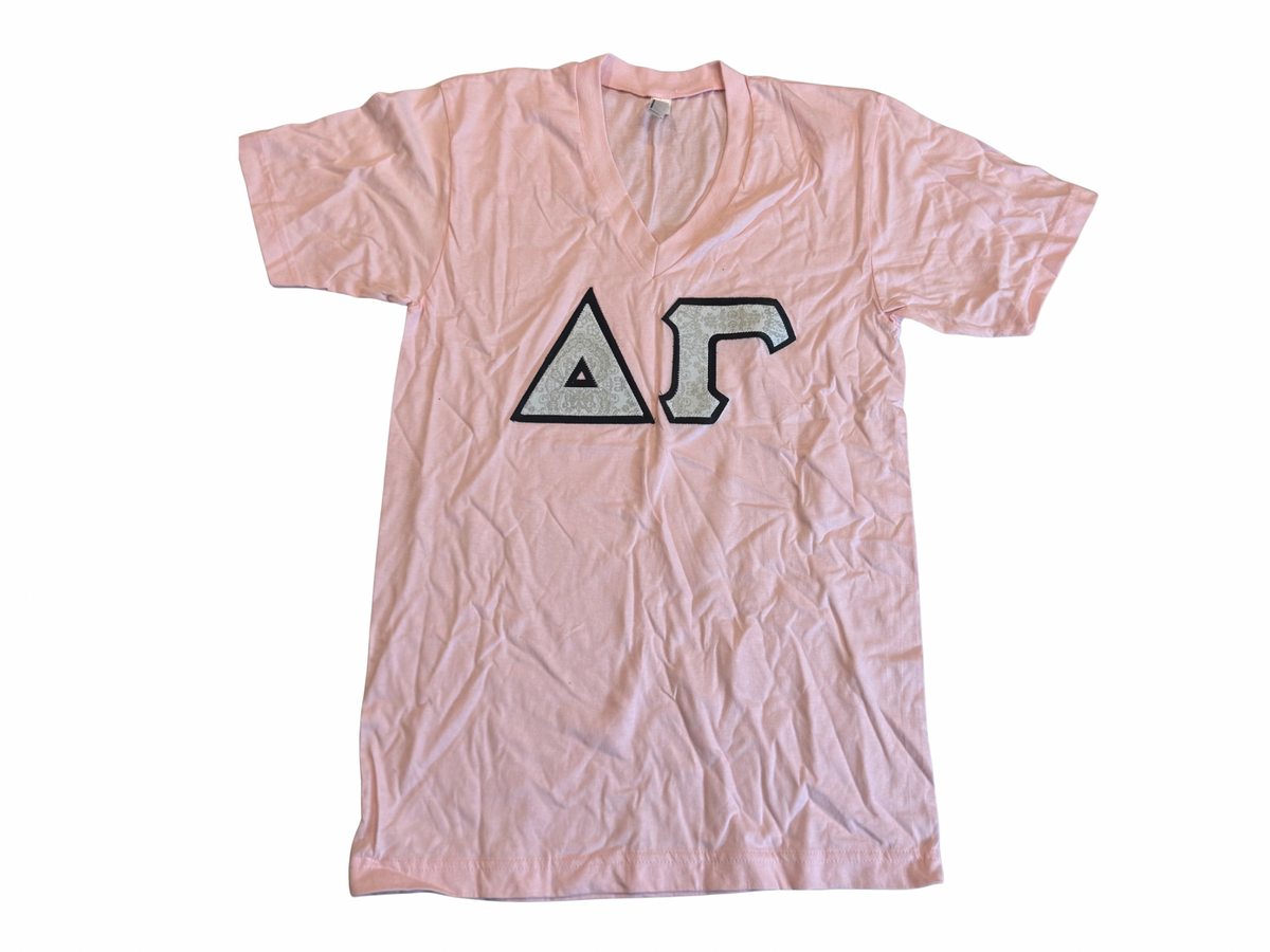 Delta Gamma Pink V-Neck Tee