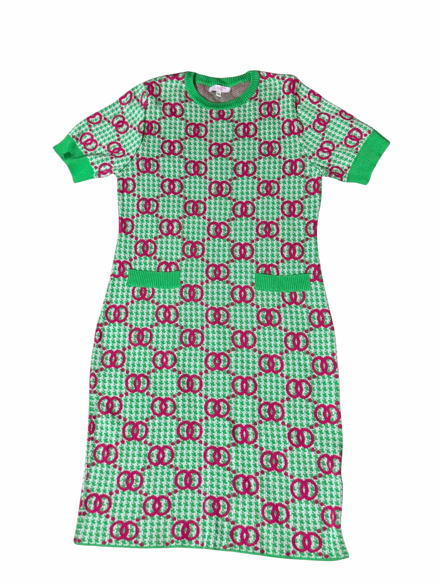 AKA Pink & Green dress