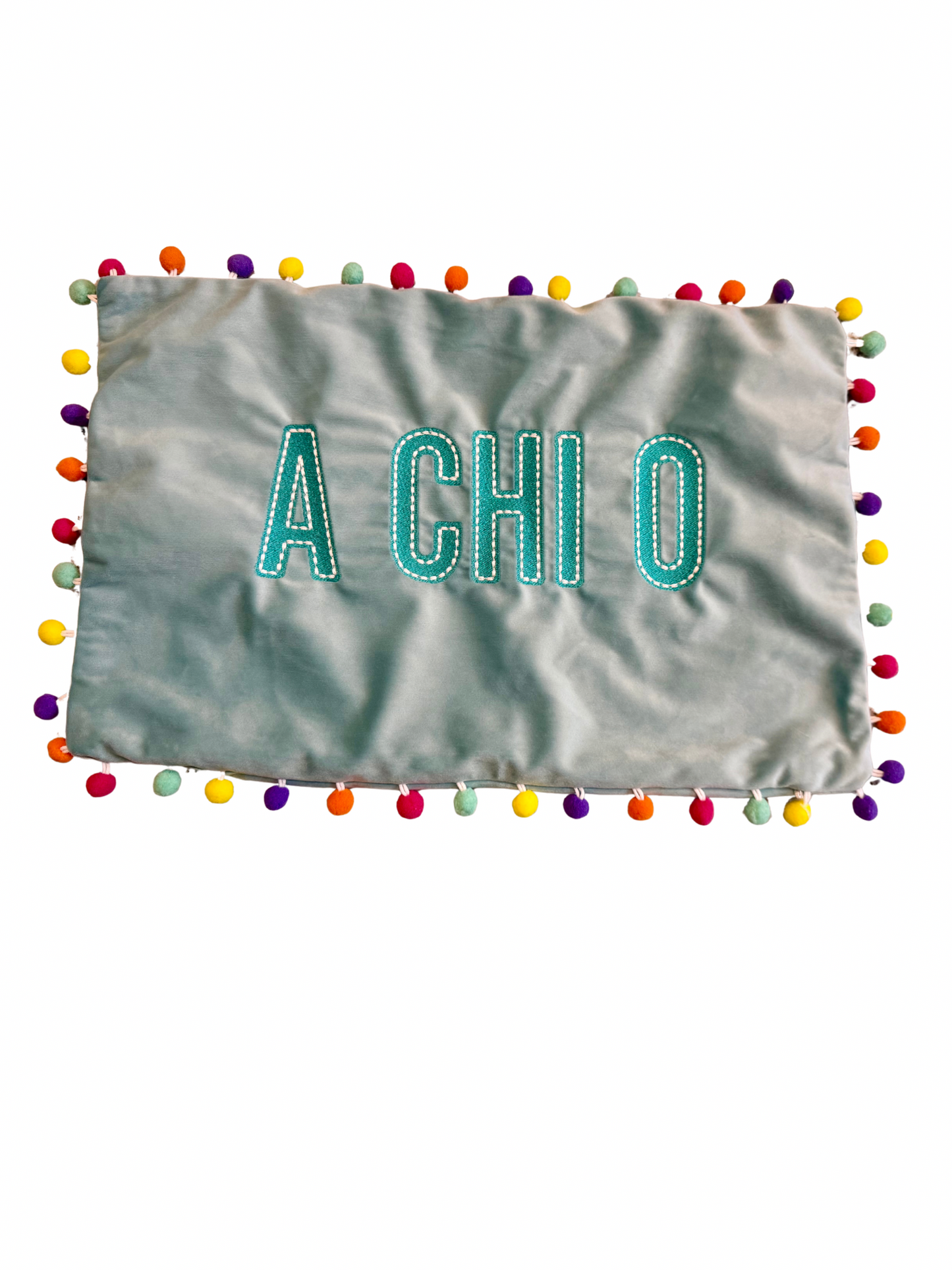 Alpha Chi Omega Velvet Custom Pillowcase