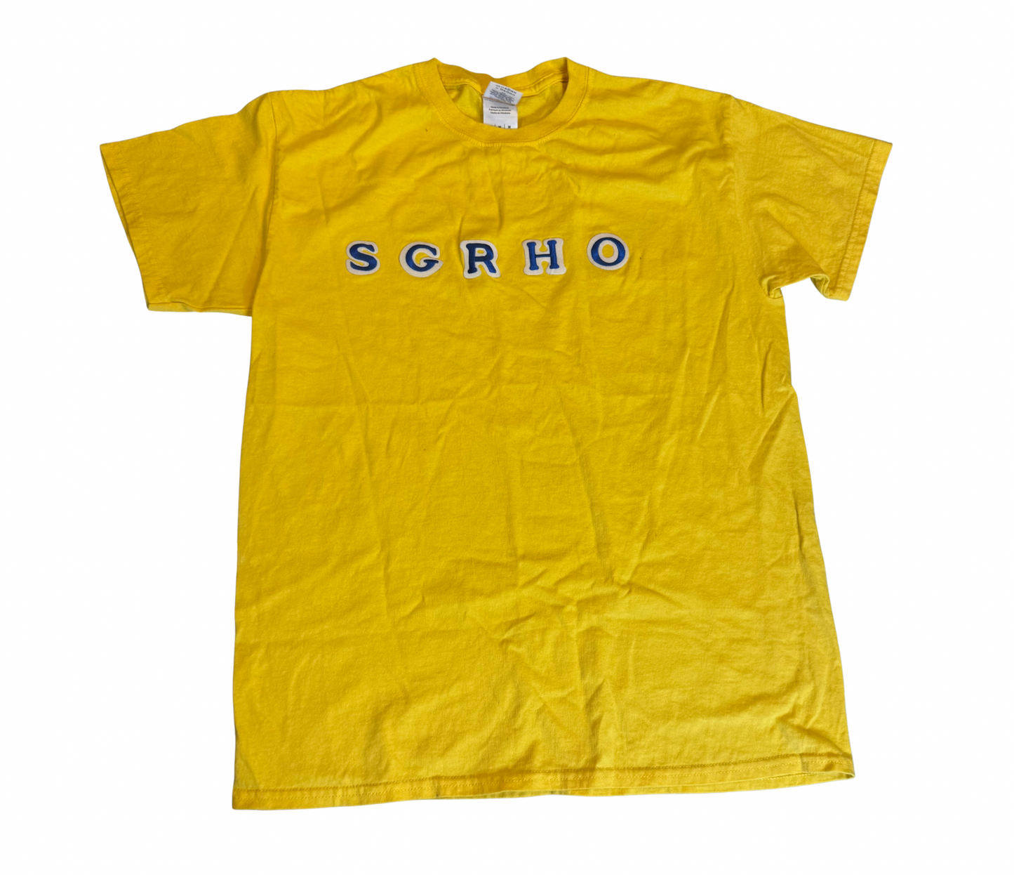 Sigma Gamma Rho yellow tee, size M