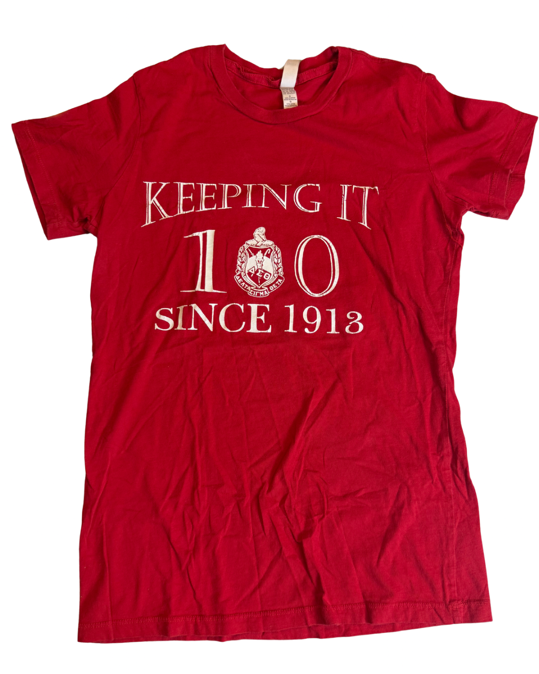 Delta Sigma Theta "Keeping It 100 Since 1913" Tee – Red