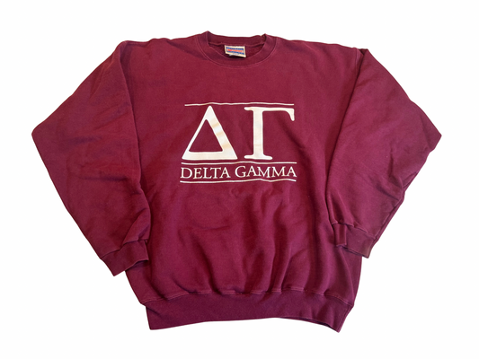 Delta Gamma Maroon Crewneck Sweatshirt