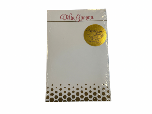 Delta Gamma 4x6 Notepad — 50 Sheets