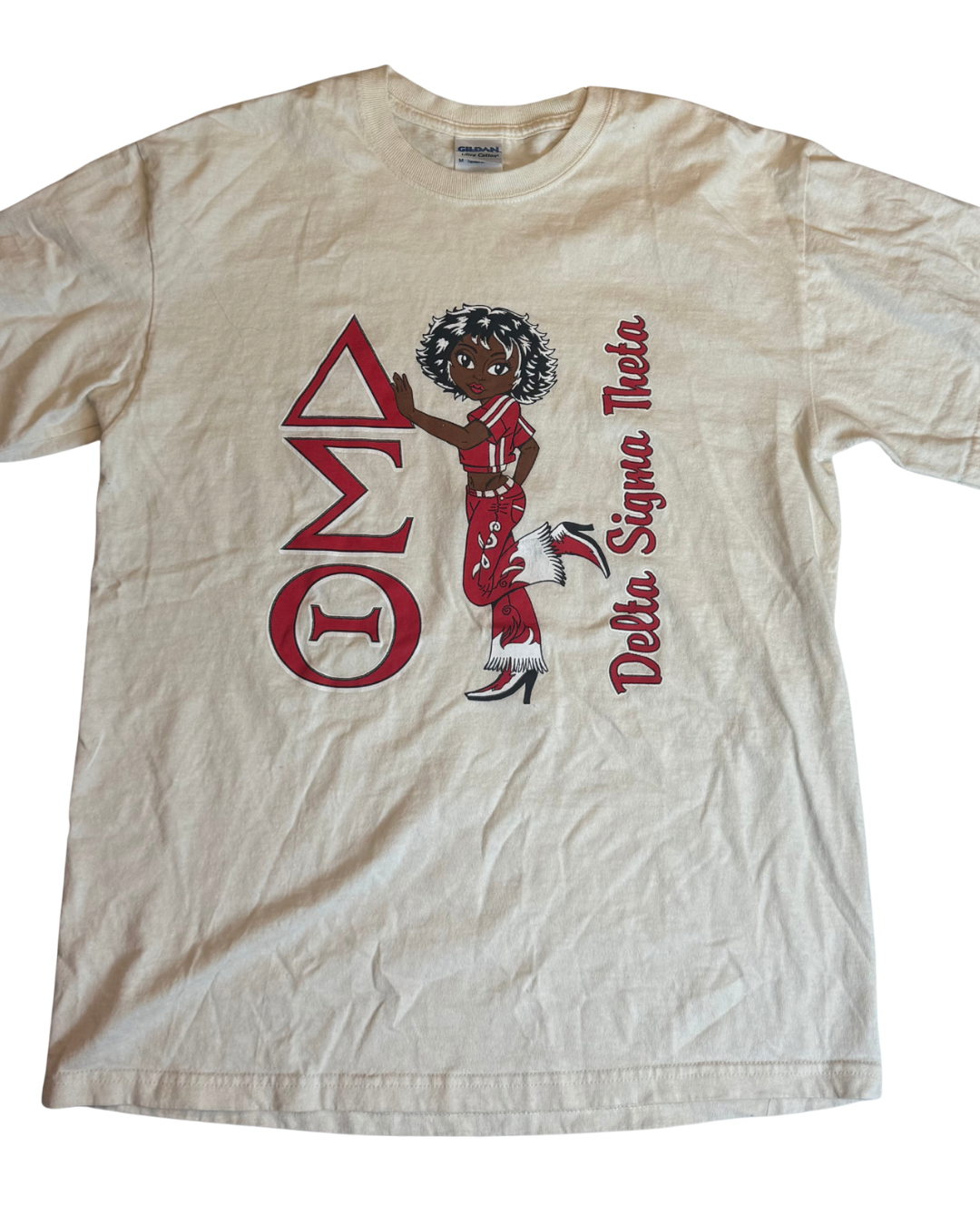 Delta Sigma Theta Cream Graphic Tee