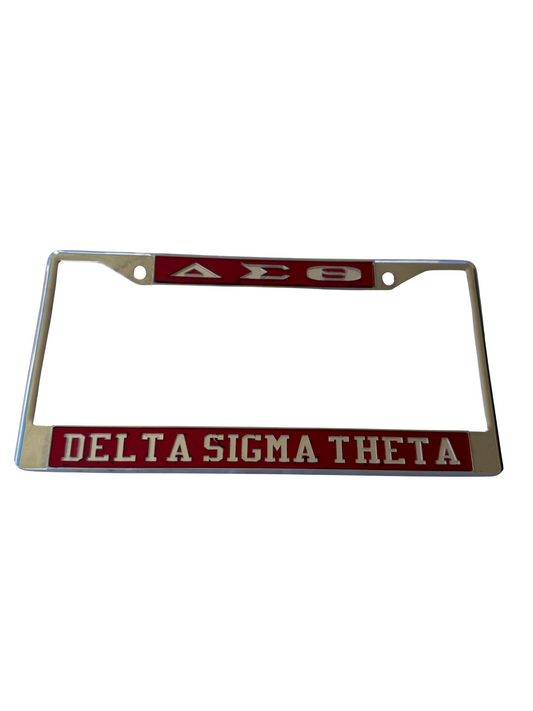 Delta Sigma Theta License Plate Frame