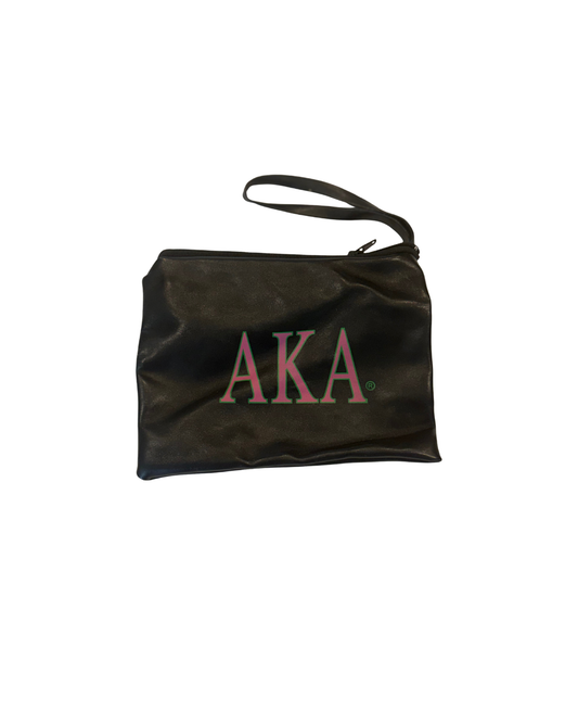 AKA black wristlet pouch