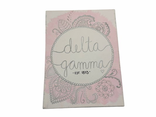 Delta Gamma Est. 1873 Canvas Wall Decor