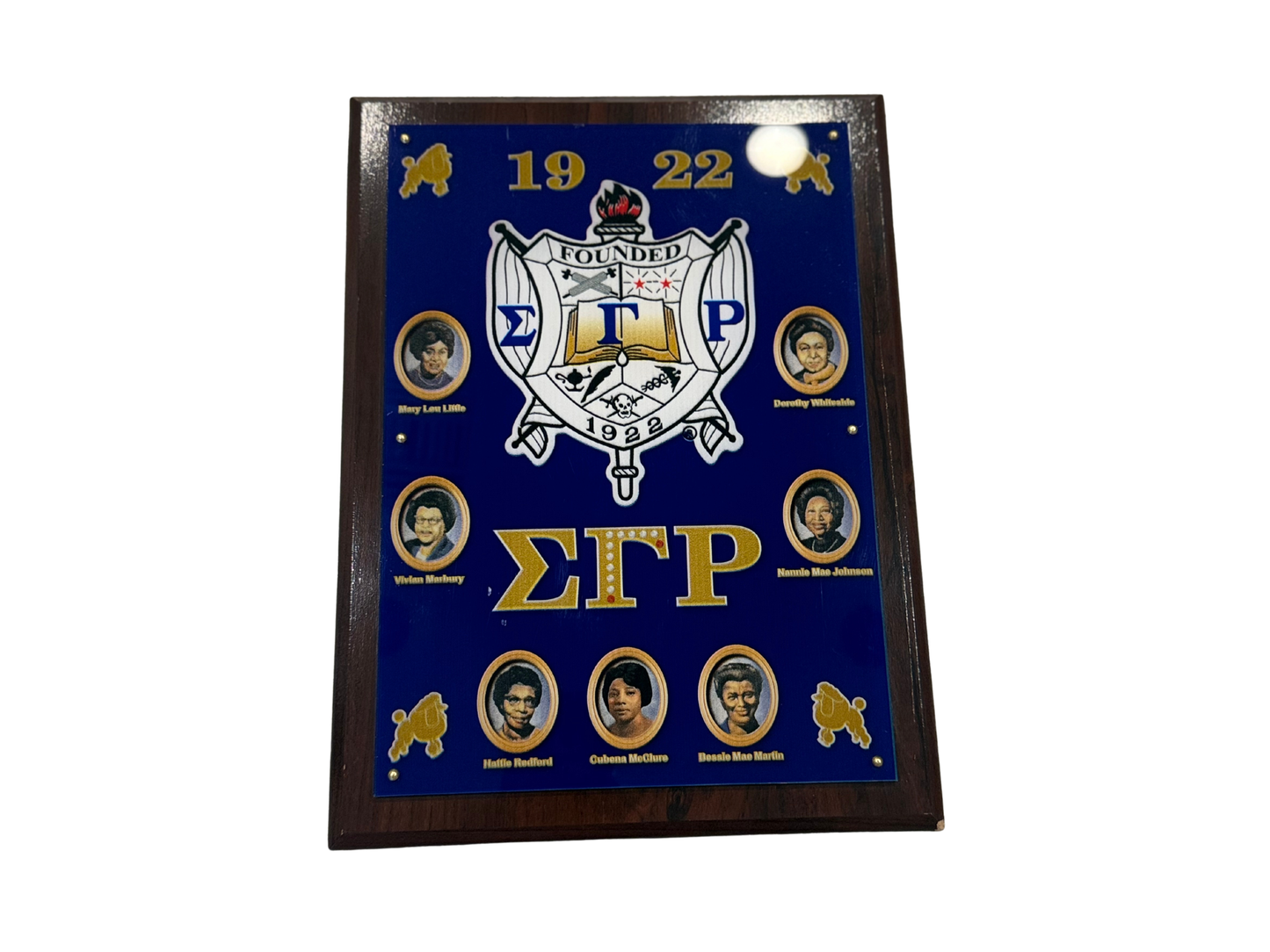 Sigma Gamma Rho Founders Plaque 1922