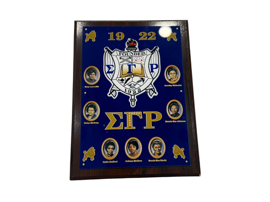 Sigma Gamma Rho Founders Plaque 1922