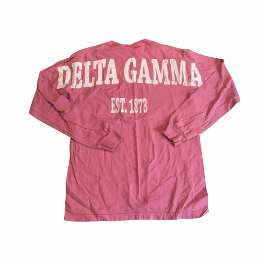 Delta Gamma Est. 1873 Long Sleeve Tee - Size M