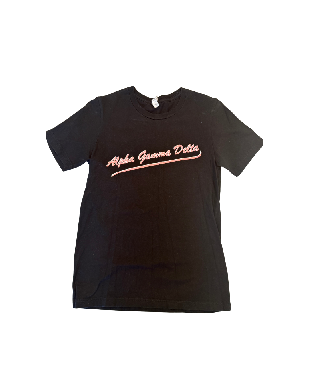 Alpha Gamma Delta Script Tee (Black)