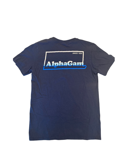 Alpha Gam “Since 1904” Tee (Front & Back Graphic)