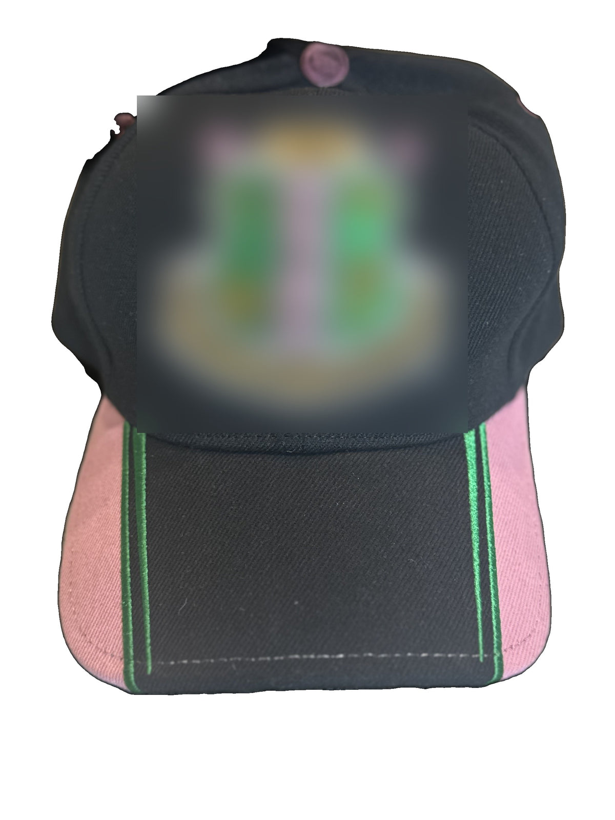Ivy Crest Cap – Black & Pink