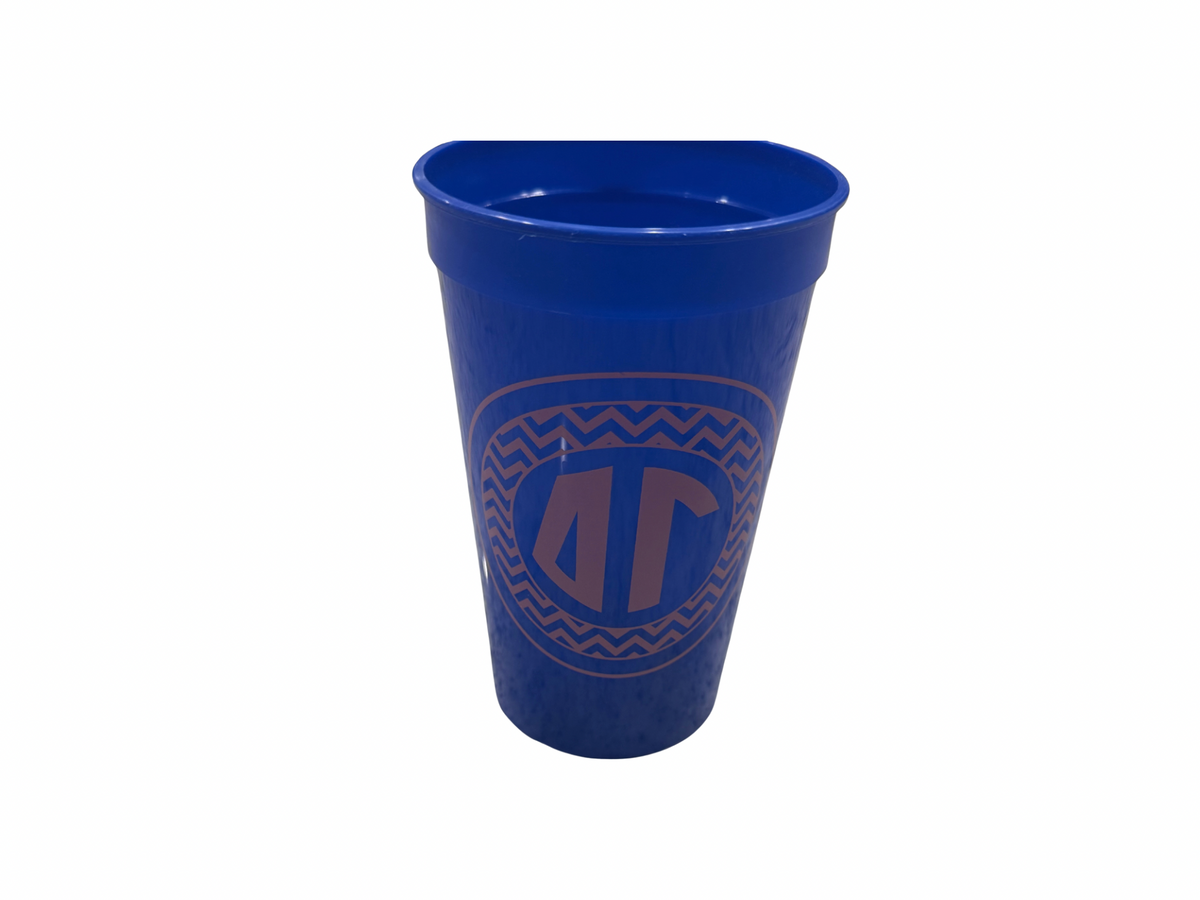 Delta Gamma Blue Stadium Cup — Dishwasher Safe
