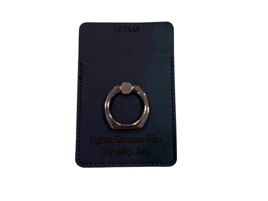 Sigma Gamma Rho Phone Card Holder with Ring Stand