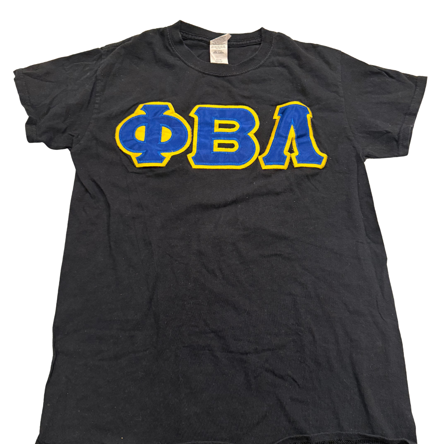 PBL ΦΒΛ Letter Tee Black Front