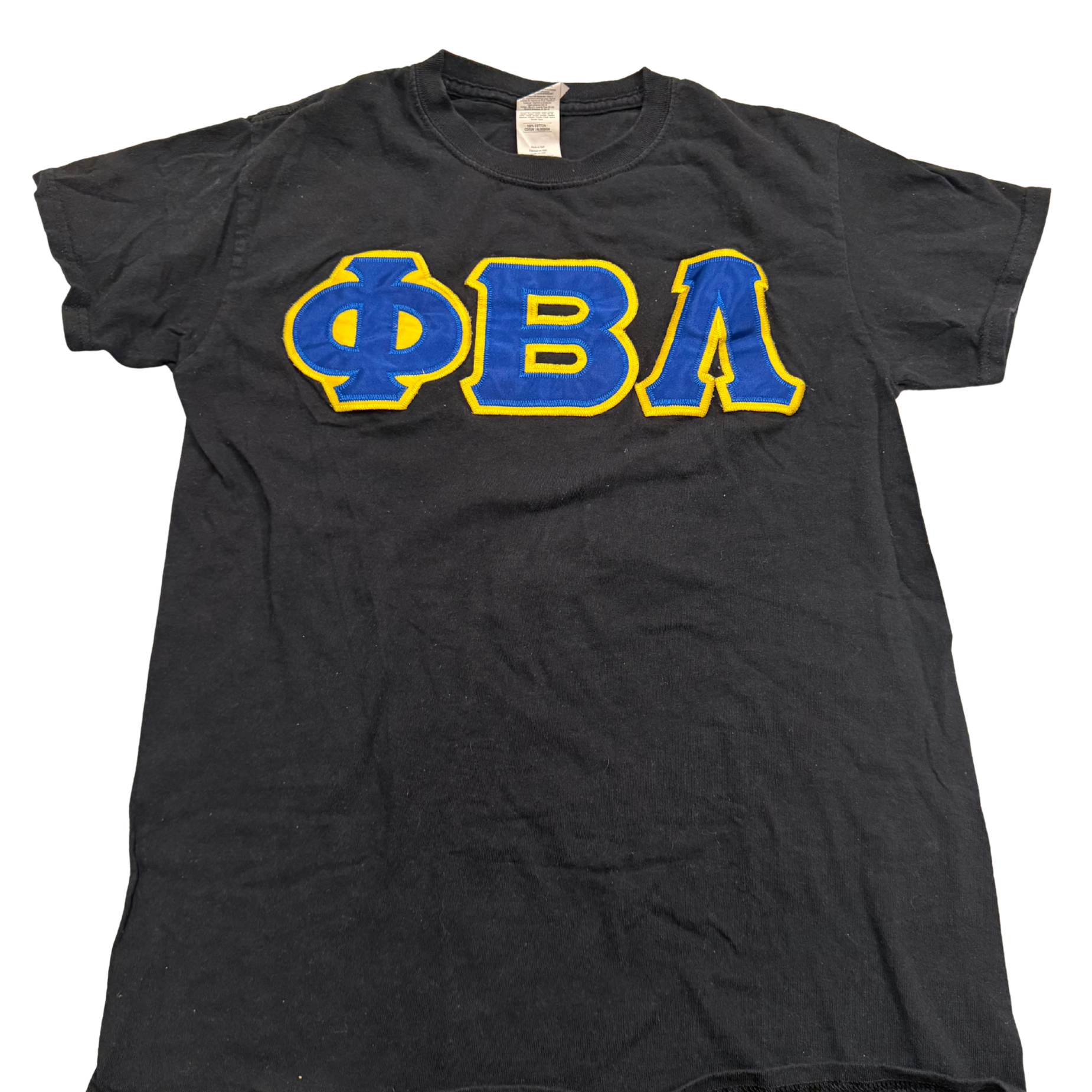 PBL ΦΒΛ Letter Tee Black Front