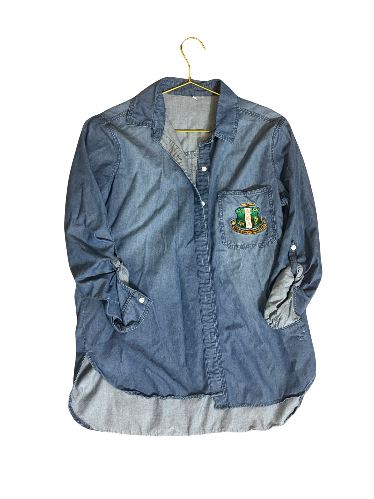 AKA Blue Jean Button Up