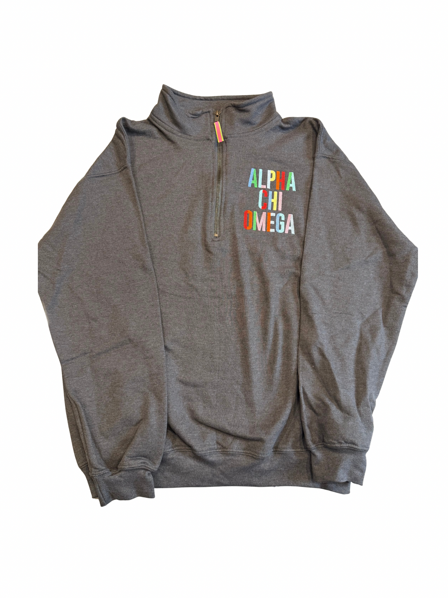Alpha Chi Omega Pullover Sweatshirt Size M