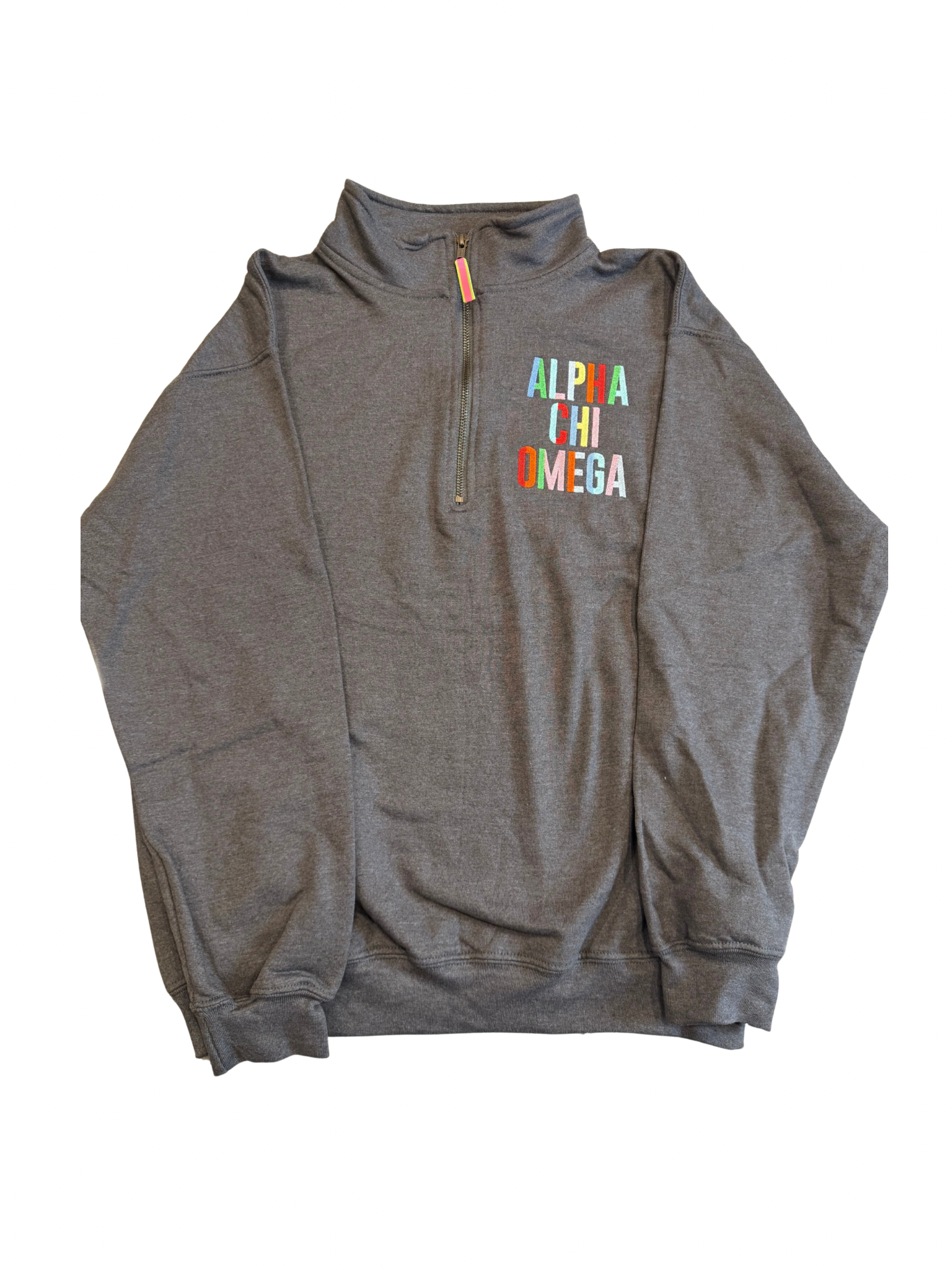 Alpha Chi Omega Pullover Sweatshirt Size M