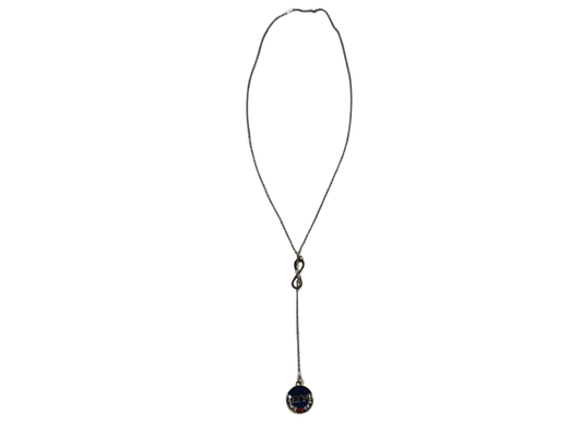 Sigma Gamma Rho Silver Lariat Drop Necklace