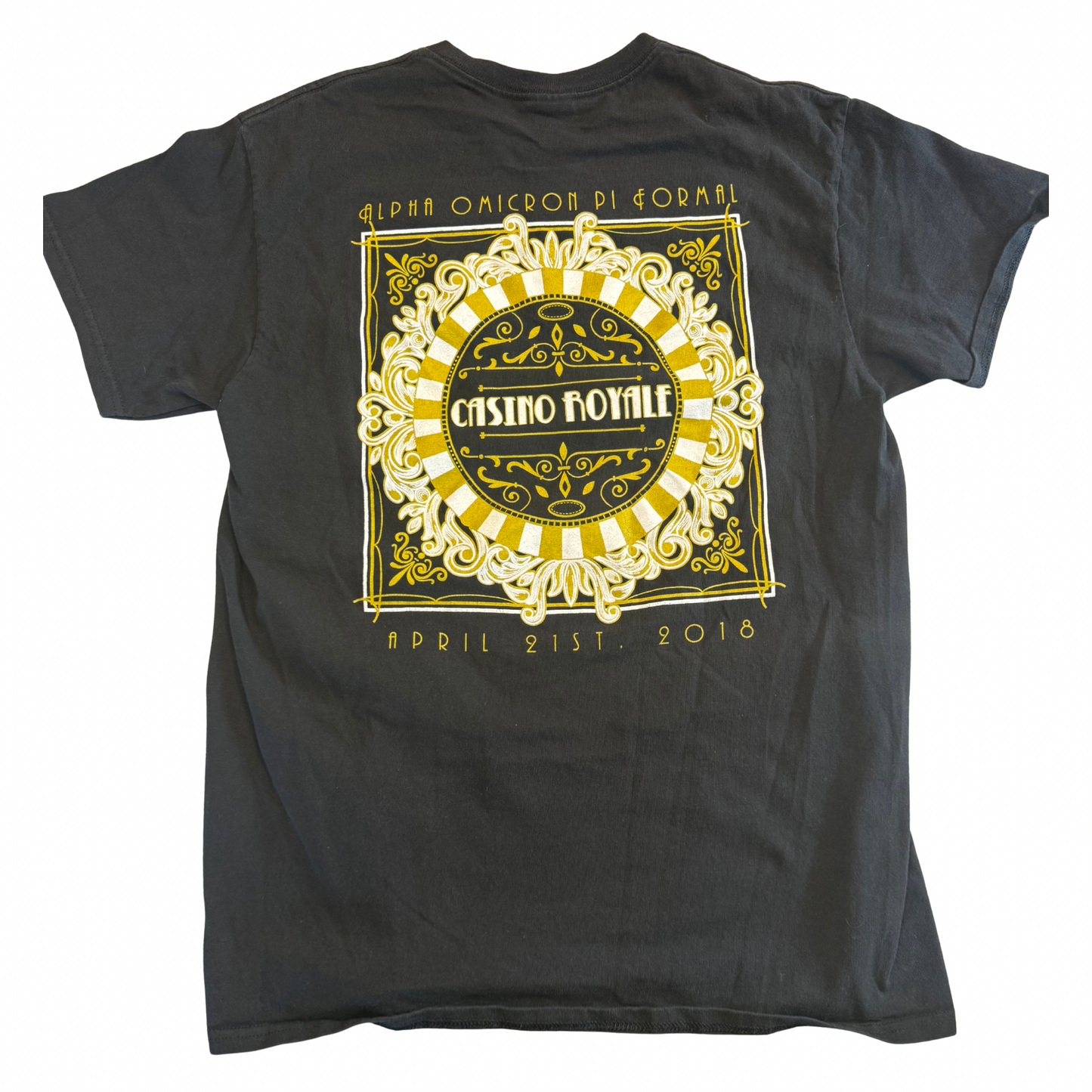 AOII Casino Royale Formal 2018 Tee Back