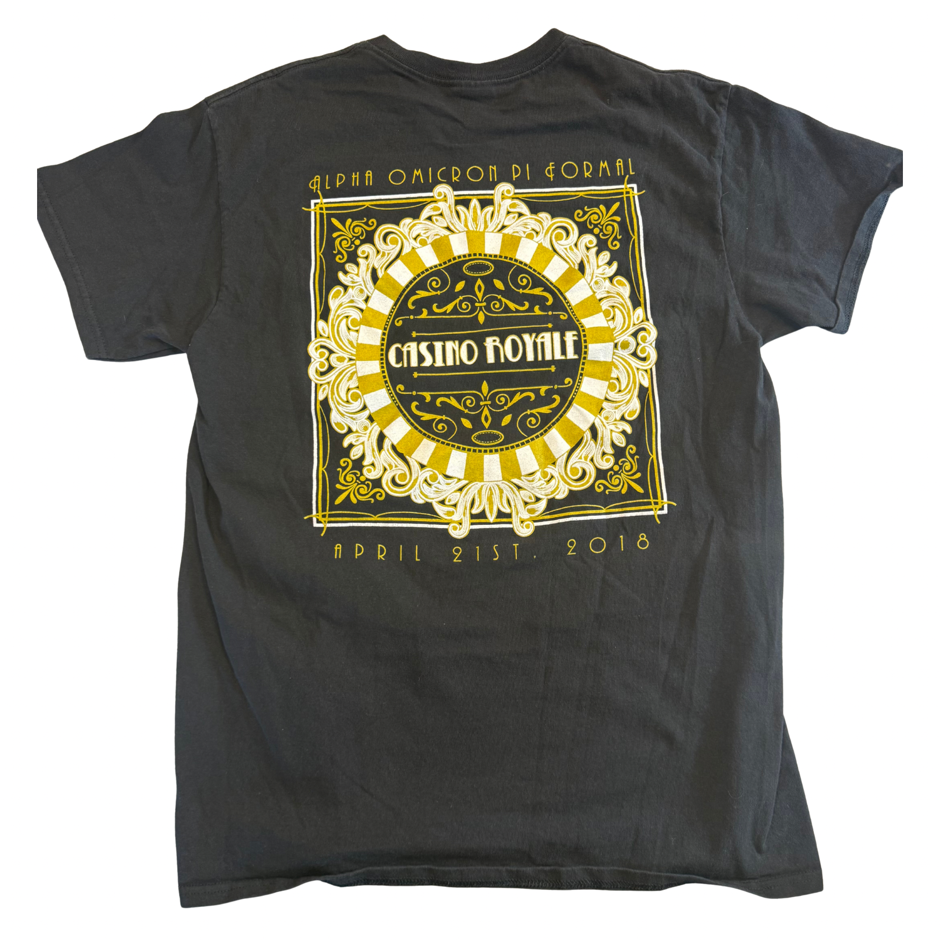 AOII Casino Royale Formal 2018 Tee Back