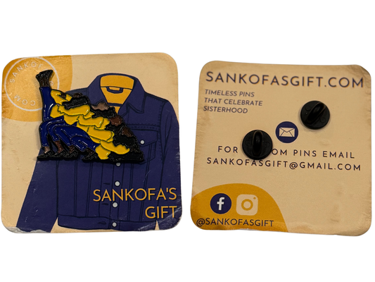 Sigma Gamma Rho Sankofa's Gift Stepping Sisters Enamel Pin