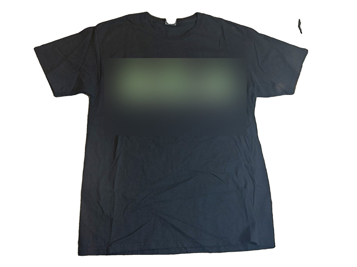 Pink & Green Letters Tee – Black | Size M