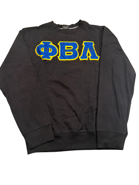 PBL ΦΒΛ Letter Crewneck Sweatshirt Side