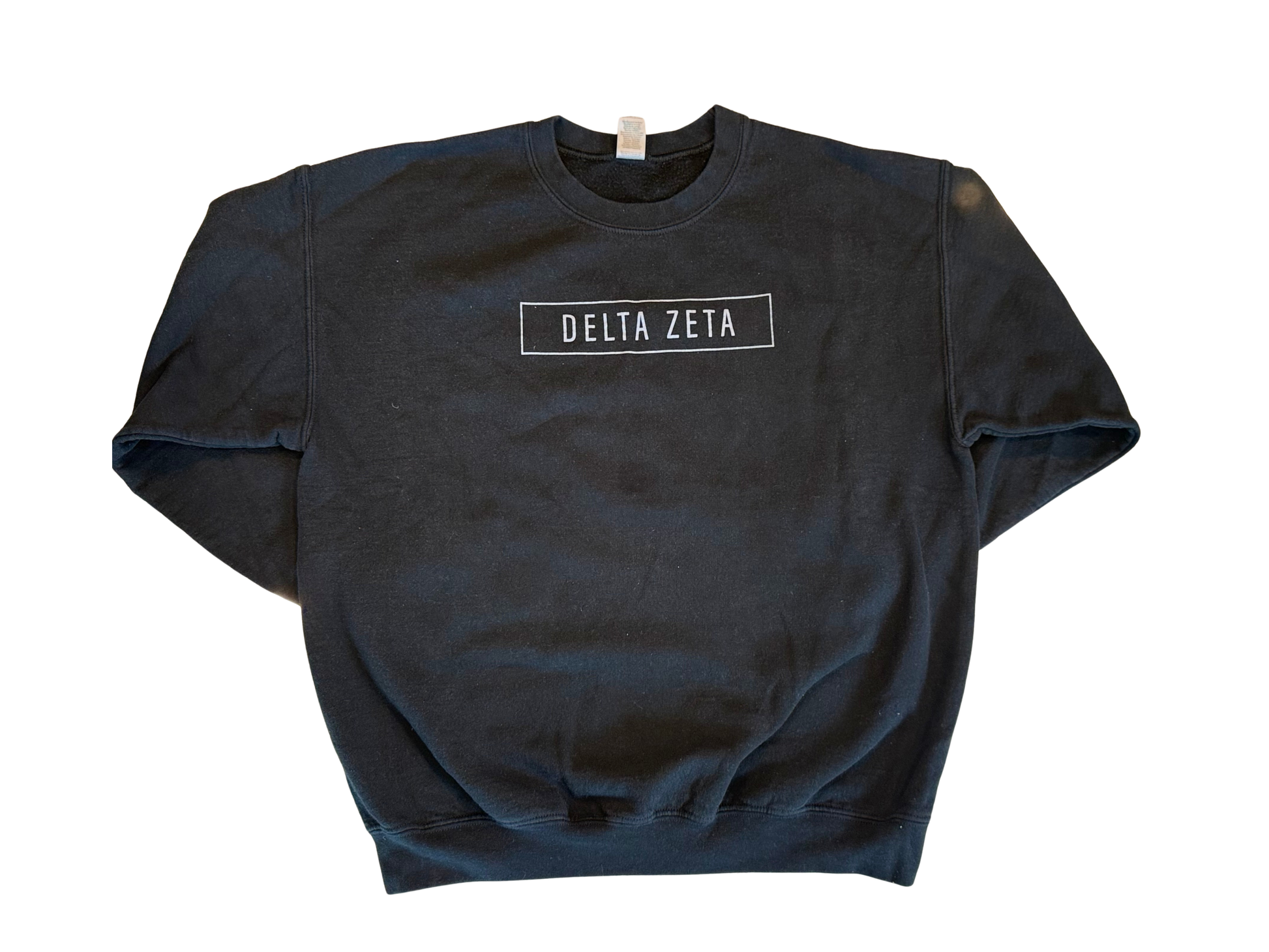 Delta Zeta black sweatshirt, size large