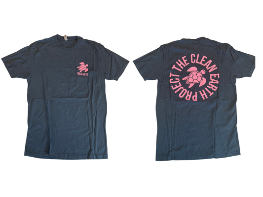 Delta Zeta Clean Earth Project turtle tee, size medium