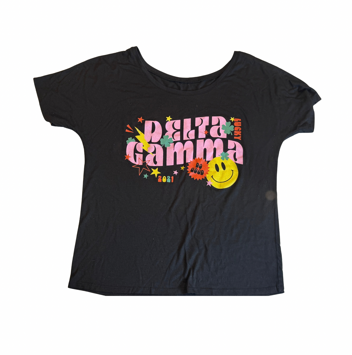 Delta Gamma Lucky 2021 Do Good Tee - Size M