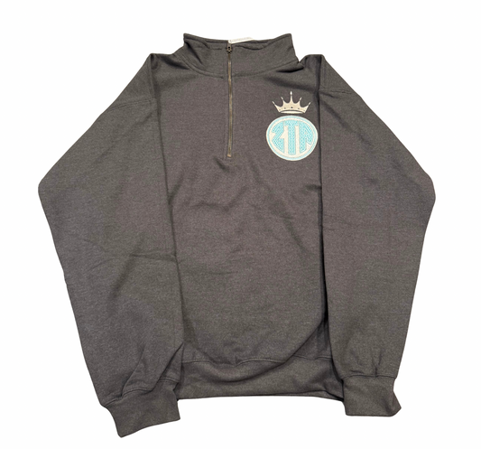 ZTA Gray Crown Logo Pullover Sweatshirt Size M