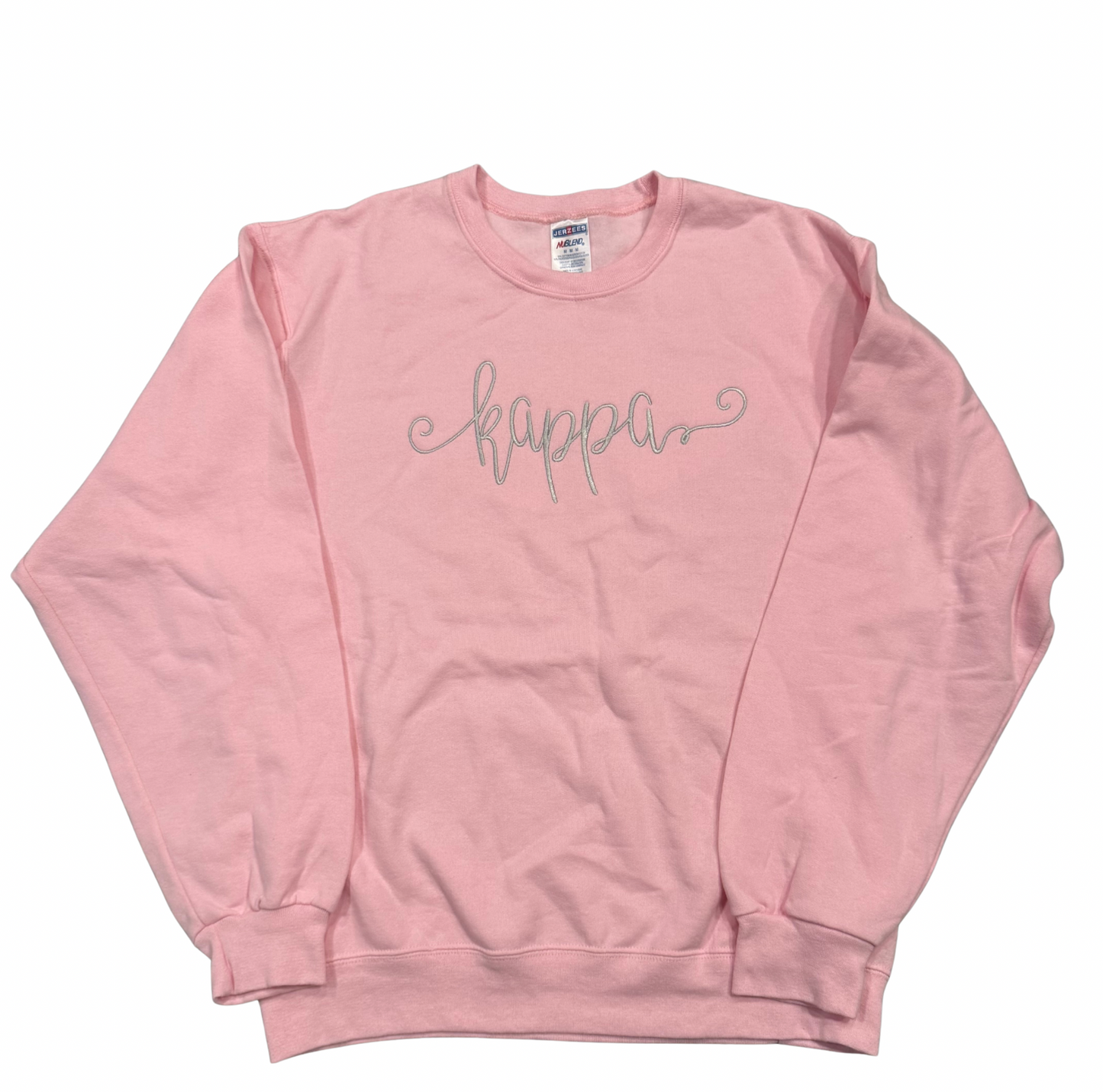 Kappa Kappa Gamma Light Pink Crewneck Sweatshirt Size M