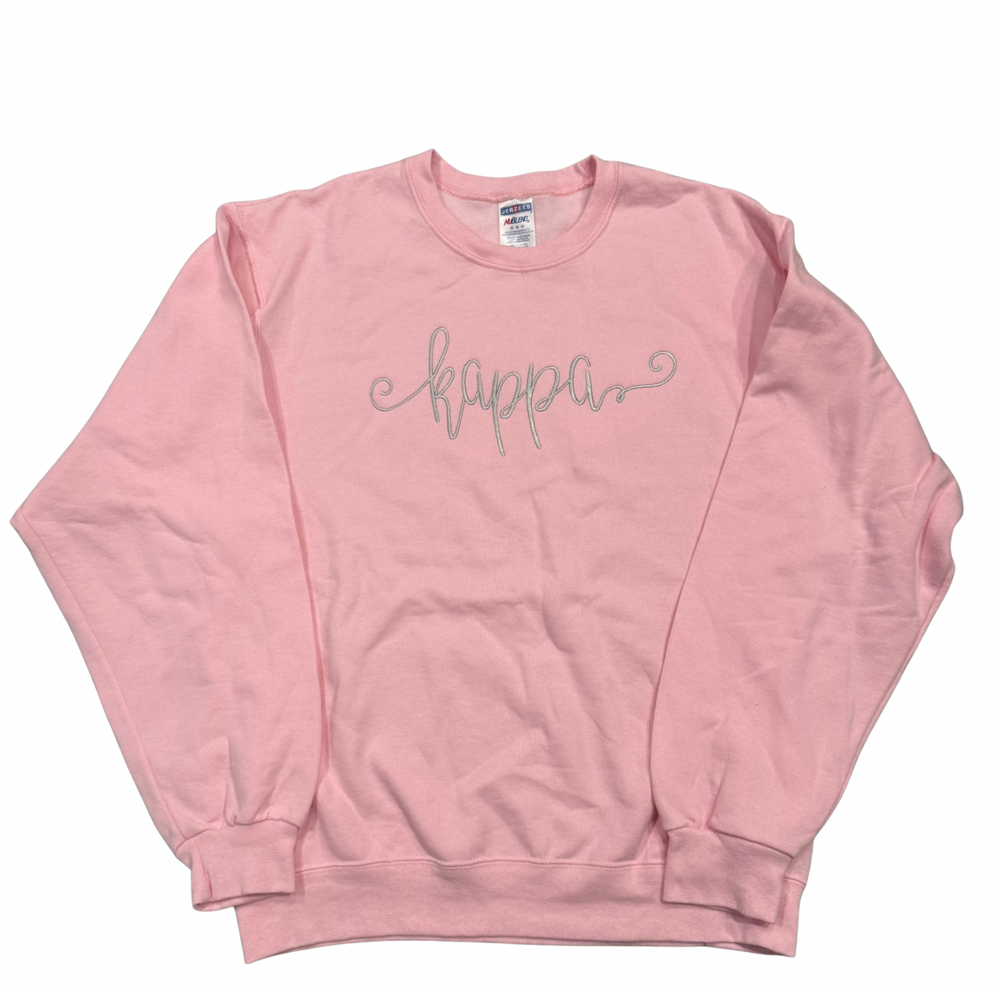 Kappa Kappa Gamma Light Pink Crewneck Sweatshirt Size M