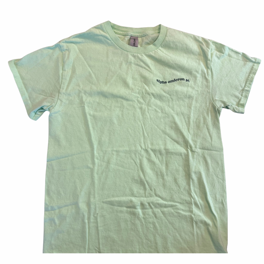 Alpha Omicron Pi Lucky Me Tee Front