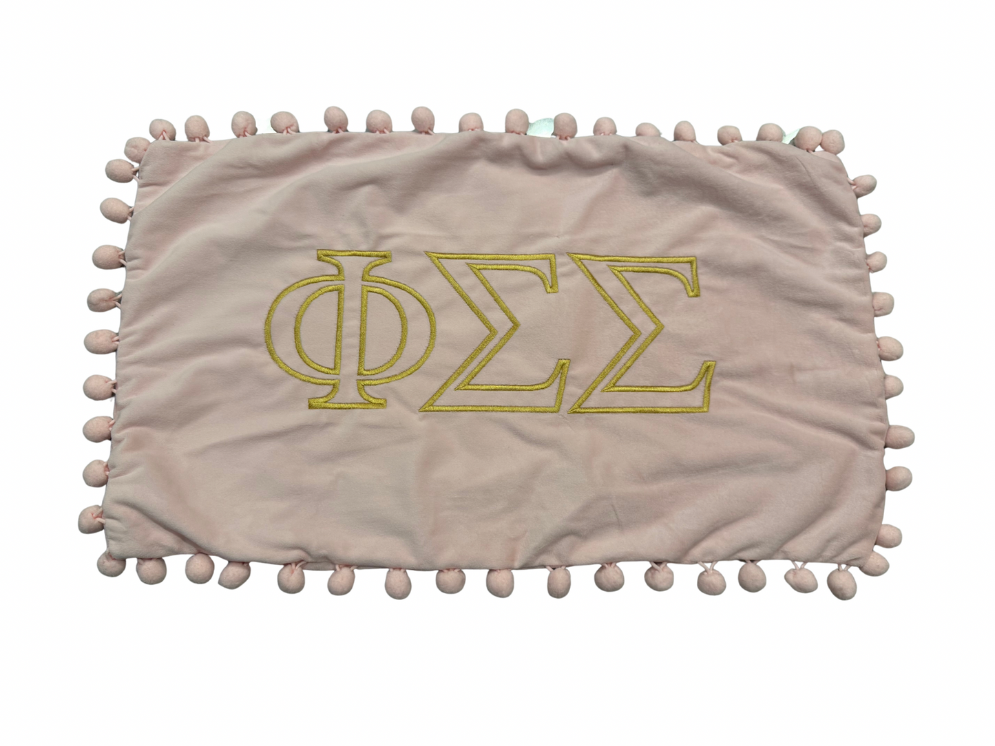 Phi Sigma Sigma Pink Pillowcase