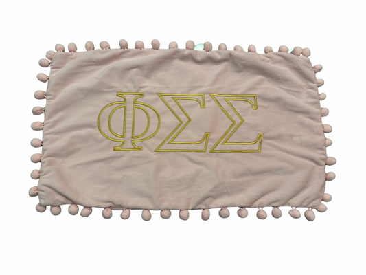 Phi Sigma Sigma Pink Pillowcase