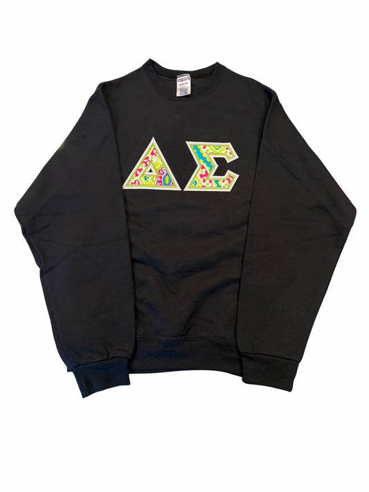 Delta Sigma Black Sweatshirt Size S