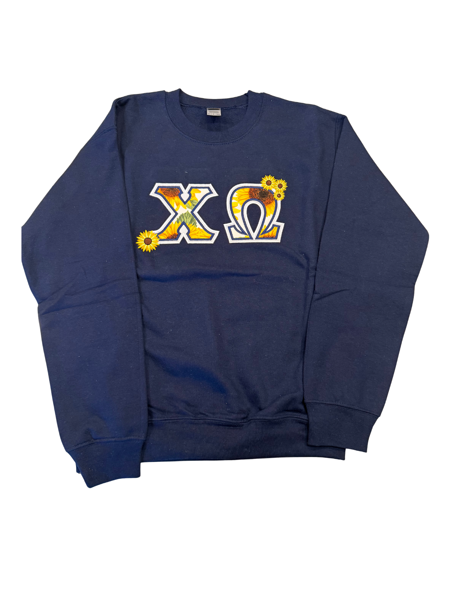 Chi Omega Navy Blue Sweatshirt Size S